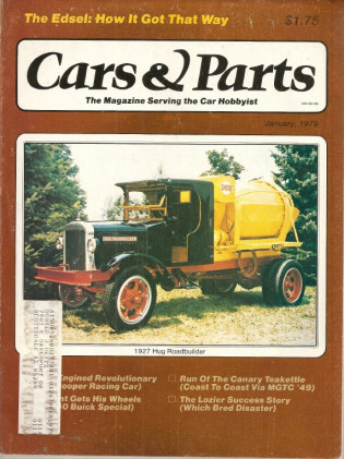 CARS & PARTS 1979 JAN - 27 HUG, LOZIER, EDSEL HISTORY, 49 MG TC, COOPER INDY*